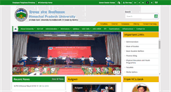 Desktop Screenshot of hpuniv.ac.in